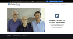Desktop Screenshot of orthopaedicum-hamburg.de