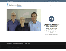 Tablet Screenshot of orthopaedicum-hamburg.de